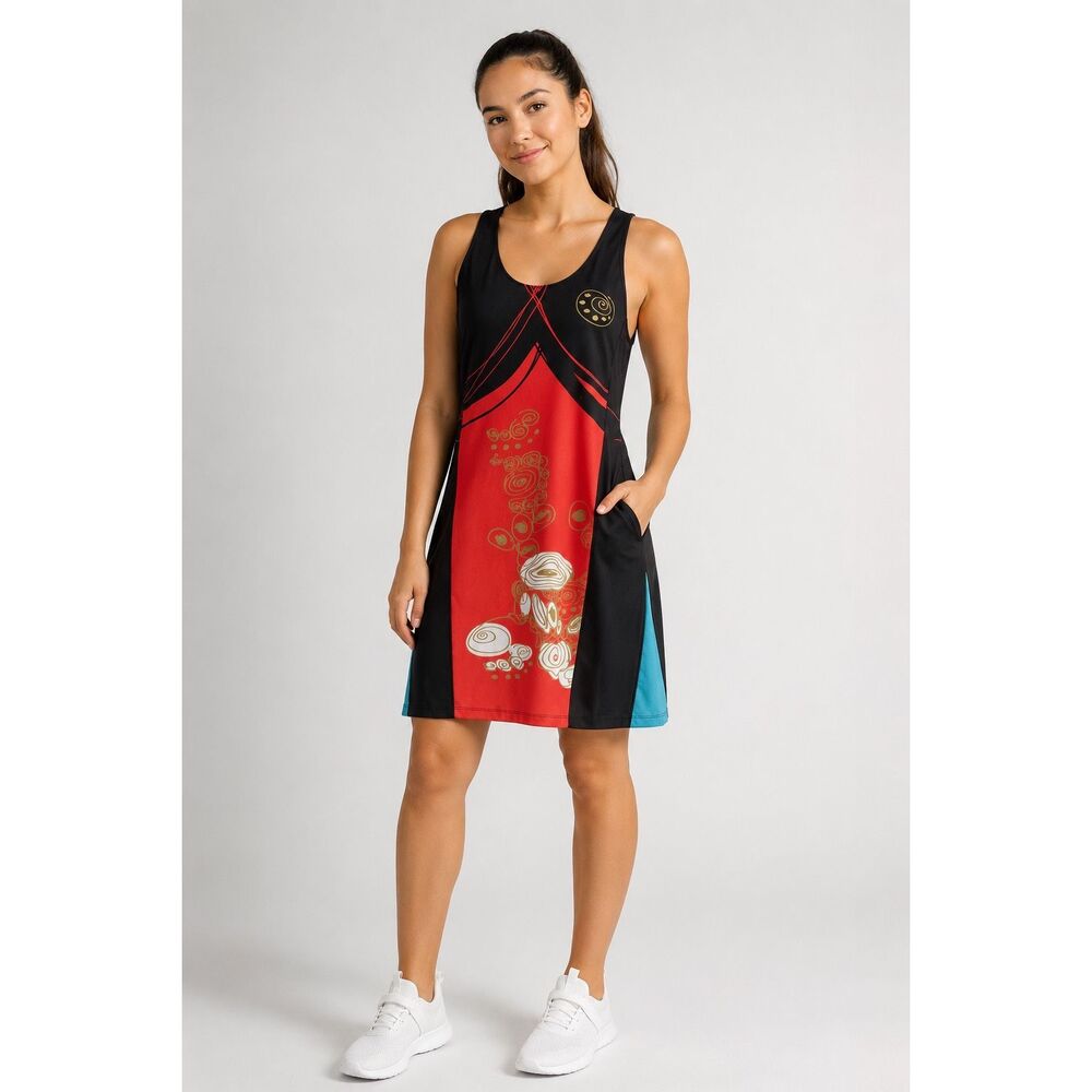 NWOT Volt Aurora Artist Swirl Performance Tank Dress Women's 4US